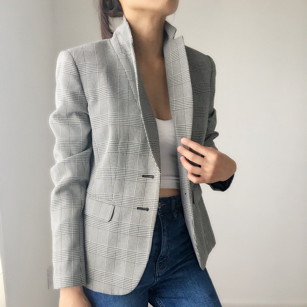 JONES WEAR Essential  NEW plaid blazer - Picture 4 of 7